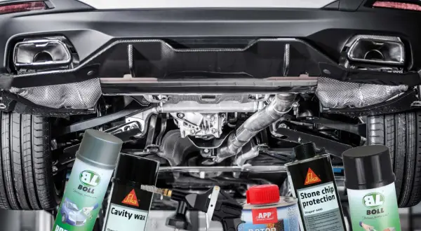 Zabezpieczenie antykorozyjne podwozia: preparaty Boll, Sika i APP chronią auto przed rdzą i uszkodzeniami.