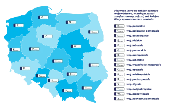 Tablice rejestracyjne w Polsce - kody, koszty i zasady